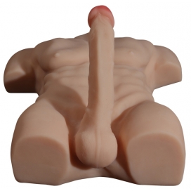 Masturbateur Buste et Pénis articulé TORSO MAN Sexe de 20cm 2
