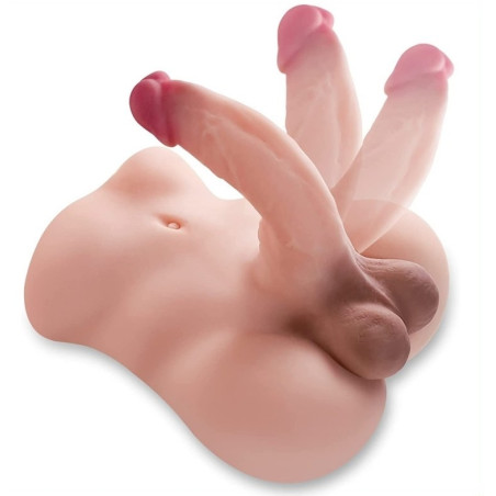 Masturbateur Fessier avec Pénis articulé JOLI DANDY Sexe de 18cm