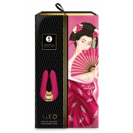 Double stimulateur intime Shunga AIKO Framboise 2