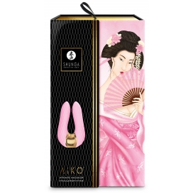 Double stimulateur intime Shunga AIKO Rose 2