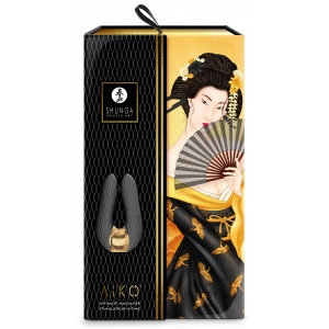 Double stimulateur intime Shunga AIKO Noir