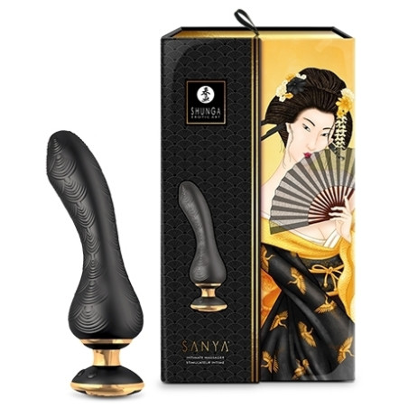 Stimulateur intime Shunga SANYA Noir