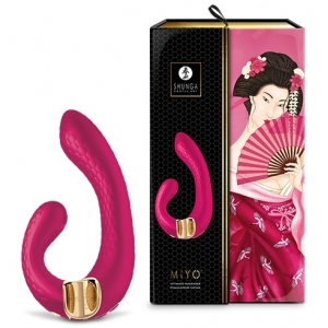 Double Stimulateur intime Shunga MIYO Framboise