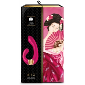 Double Stimulateur intime Shunga MIYO Framboise