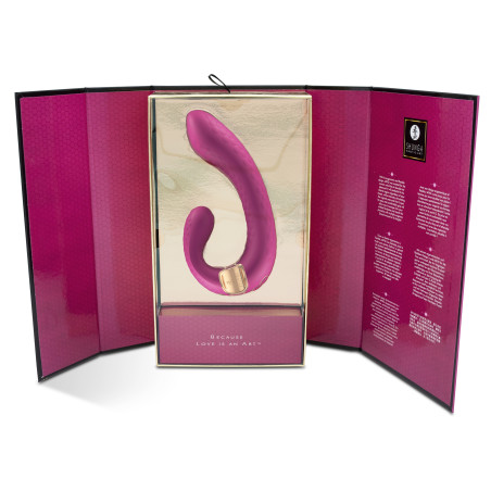 Double Stimulateur intime Shunga MIYO Framboise