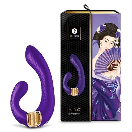 Double stimulateur intime Shunga MIYO Violet