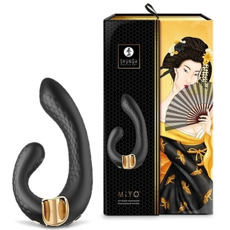 Double Stimulateur intime Shunga MIYO Noir