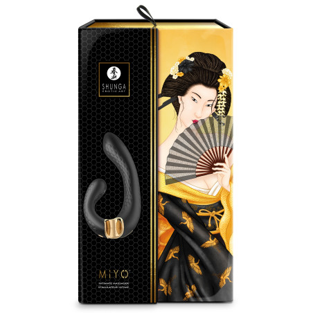 Double Stimulateur intime Shunga MIYO Noir