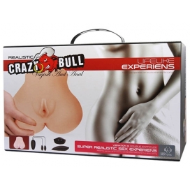 Masturbateur Fessier Vibrant CRAZY BULL Duo Vagina 2