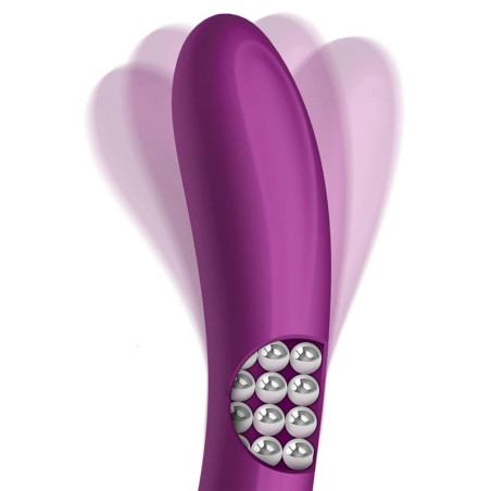Vibro Rabbit ROTATING DOUBLE 10 x 3.5cm Violet