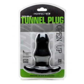 Double tunnel large Plug anal Perfect Fit 12 cm Noir 2