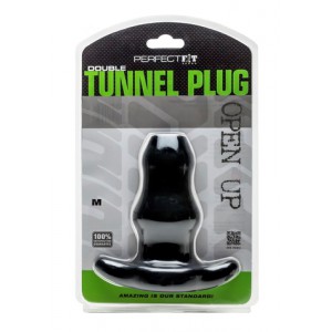 Double Tunnel Plug anal Perfect Fit version Medium Noir