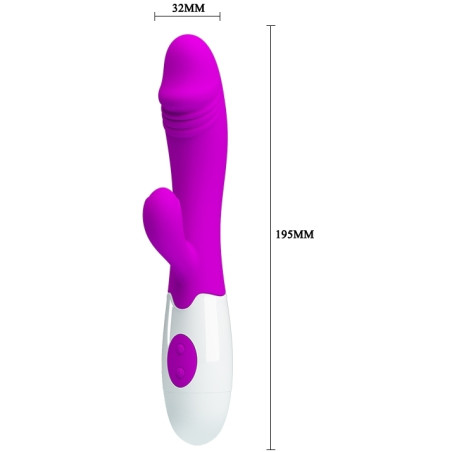 Vibromasseur Rabbit Snappy 9.5 x 3.2cm Violet