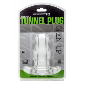 Double tunnel plug anal transparent de Perfect Fit transparent