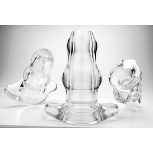 Double tunnel plug anal transparent de Perfect Fit transparent