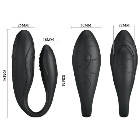Sextoy couple Indulgence Plus - noir