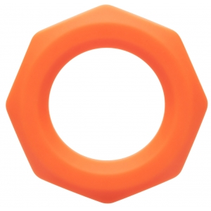 Cockring Silicone SEXAGON Alpha 37mm Orange