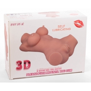 Mastubateur Corps avec Seins FUCKY POWER Vagin-Anus