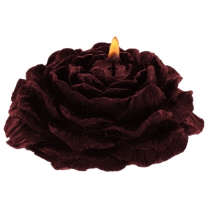2 Bougies Sm ROSE CANDLES Noire-Rouge
