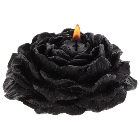 2 Bougies Sm ROSE CANDLES Noire-Rouge