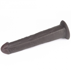 Gode vibrant rotatif BIG ROTACOCK 24 x 5cm Marron