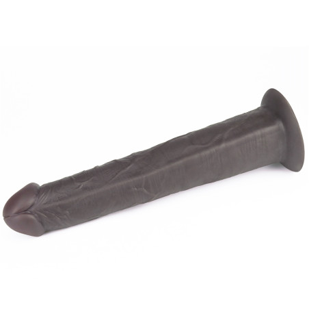 Gode vibrant rotatif BIG ROTACOCK 24 x 5cm Marron