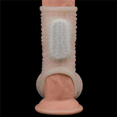 Gaine de pénis Vibrante avec Ballstretcher KNIGHTS RING Best Drip 10cm