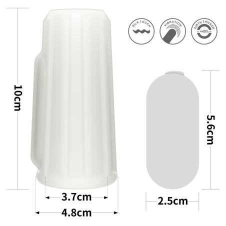 Gaine de pénis vibrante KNIGHTS RING Ridge 10cm