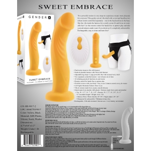 Gode ceinture vibrant SWEET EMBRACE 16 x 3.6cm