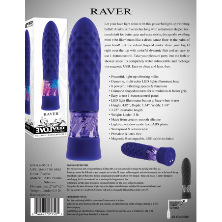 Mini Vibro RAVER 12cm Violet