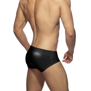 Slip NEON SHINY BRIEF Noir