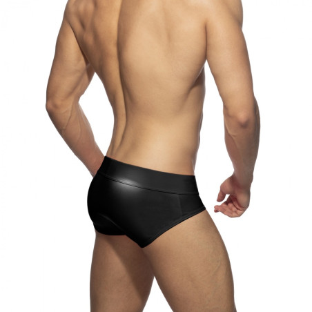 Slip NEON SHINY BRIEF Noir