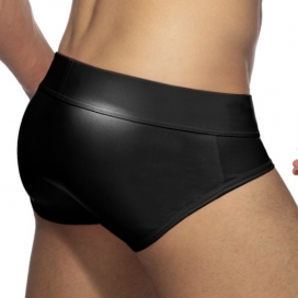 Slip NEON SHINY BRIEF Noir 2