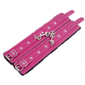 Menottes de poignets FURCUFFS Noir-Rose 2
