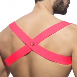 Harnais élastique SPIDER NEON Rose 2