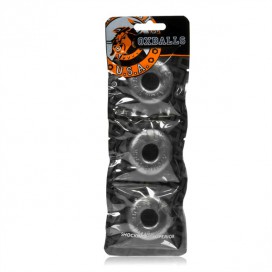 Pack de 3 cockrings Oxballs Gris 15mm 2