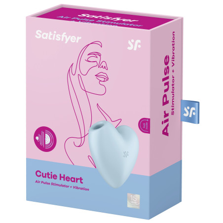 Stimulateur de clitoris CUTIE HEART Satisfyer Bleu