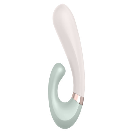 Stimulateur Point G connecté HEAT WAVE Satisfyer 14 x 3.5cm Menthe