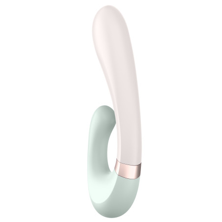 Stimulateur Point G connecté HEAT WAVE Satisfyer 14 x 3.5cm Menthe