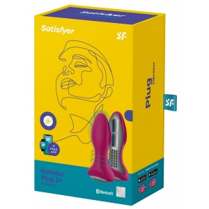 Plug vibrant connecté ROTATOR PLUG Satisfyer 10 x 4cm Fuchsia