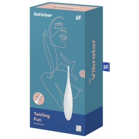 Stimulateur TWIRLING FUN Satisfyer 17cm Blanc 2