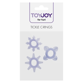3 cockrings mini TICKLE C-RINGS Violet 2