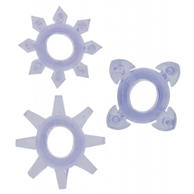 3 cockrings mini TICKLE C-RINGS Violet