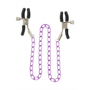 Pinces pour tétons NIPPLE CHAIN PURPLE