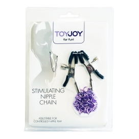 Pinces pour tétons NIPPLE CHAIN PURPLE 2