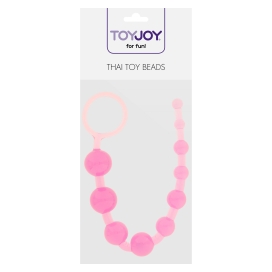 Chapelet anal THAI TOY BEADS 26 x 2.4cm Rose 2