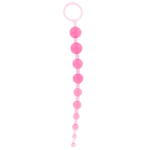 Chapelet anal THAI TOY BEADS 26 x 2.4cm Rose