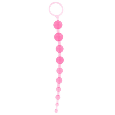 Chapelet anal THAI TOY BEADS 26 x 2.4cm Rose