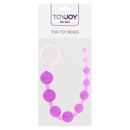 Chapelet anal THAI TOY BEADS 26 x 2.4cm Fuchsia
