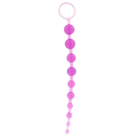 Chapelet anal THAI TOY BEADS 26 x 2.4cm Fuchsia